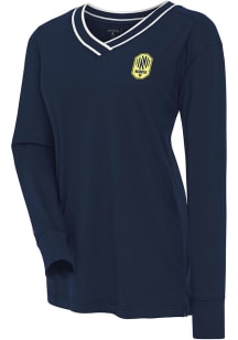 Antigua Nashville SC Womens Navy Blue Symbolic LS Tee