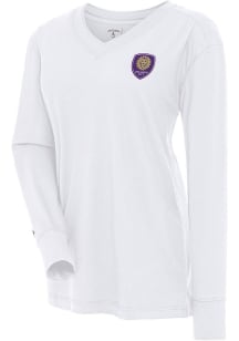Antigua Orlando City SC Womens White Symbolic LS Tee