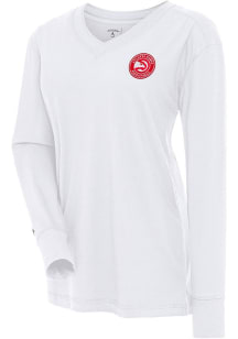 Antigua Atlanta Hawks Womens White Symbolic LS Tee