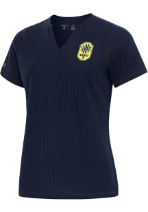 Antigua Nashville SC Womens Navy Blue Traveler Short Sleeve T-Shirt
