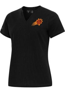 Antigua Phoenix Suns Womens Black Traveler Short Sleeve T-Shirt