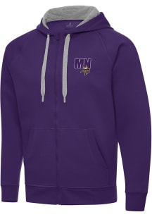 Antigua Minnesota Vikings Mens Purple Chain Victory Long Sleeve Full Zip Jacket