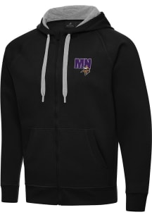 Antigua Minnesota Vikings Mens Black Chain Victory Long Sleeve Full Zip Jacket