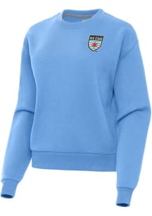 Antigua Chicago Stars FC Womens Blue Victory Crew Sweatshirt
