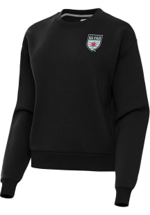 Antigua Chicago Stars FC Womens Black Victory Crew Sweatshirt