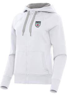 Antigua Chicago Stars FC Womens White Victory Long Sleeve Full Zip Jacket