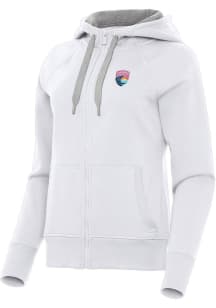 Antigua San Diego Wave FC Womens White Victory Long Sleeve Full Zip Jacket