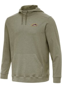 Antigua Western Michigan Broncos Mens Olive Cloud Long Sleeve Hoodie
