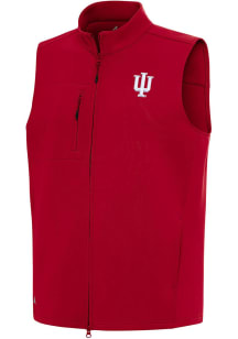 Antigua Indiana Hoosiers Mens Red Demand Sleeveless Jacket