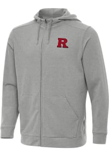 Antigua Rutgers Scarlet Knights Mens Grey Effortless Light Weight Jacket