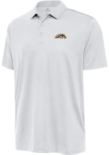 Antigua Western Michigan Broncos Mens White Ellipse Short Sleeve Polo