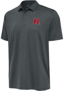 Antigua Rutgers Scarlet Knights Grey Ellipse Big and Tall Polo
