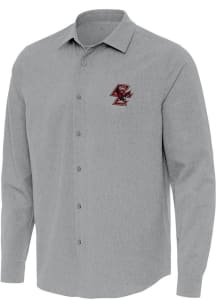 Antigua Boston College Eagles Mens Grey Exposure Long Sleeve Dress Shirt