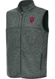 Antigua Indiana Hoosiers Mens Grey Fortune Sleeveless Jacket