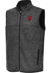 Antigua Indiana Hoosiers Mens Black Fortune Sleeveless Jacket