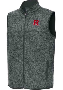 Antigua Rutgers Scarlet Knights Mens Grey Fortune Sleeveless Jacket