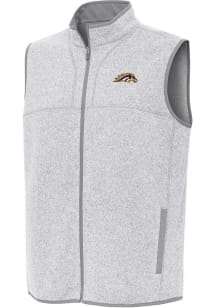 Antigua Western Michigan Broncos Mens Grey Fortune Sleeveless Jacket