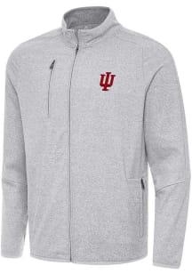 Antigua Indiana Hoosiers Mens Grey Hold Up Light Weight Jacket