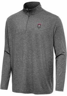 Antigua New Mexico Lobos Mens Black Hunk Long Sleeve Qtr Zip Pullover