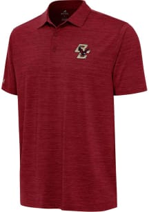 Antigua Boston College Eagles Mens Cardinal Layout Short Sleeve Polo