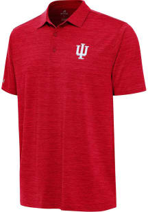 Antigua Indiana Hoosiers Mens Red Layout Short Sleeve Polo