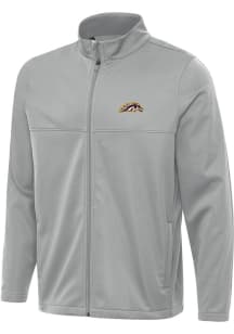 Antigua Western Michigan Broncos Mens Grey Links 2 Light Weight Jacket
