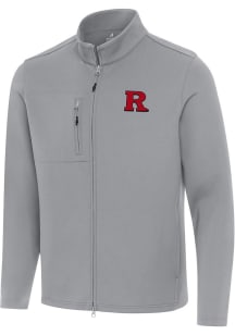 Antigua Rutgers Scarlet Knights Mens Grey Objection Light Weight Jacket