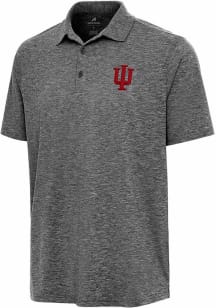 Antigua Indiana Hoosiers Mens Black Par 3 Short Sleeve Polo