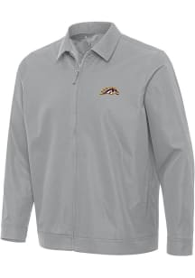 Antigua Western Michigan Broncos Mens Grey Pivot Light Weight Jacket