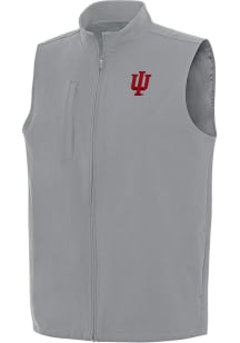 Antigua Indiana Hoosiers Mens Grey Regard Sleeveless Jacket