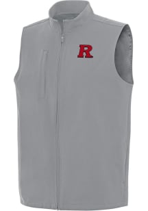 Antigua Rutgers Scarlet Knights Mens Grey Regard Sleeveless Jacket