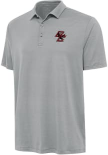 Antigua Boston College Eagles Mens Grey Reprocess Recycled Short Sleeve Polo