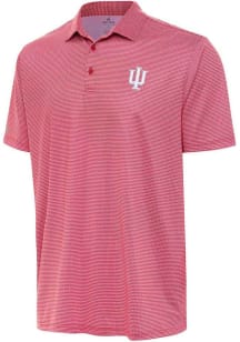 Antigua Indiana Hoosiers Mens White Rings Short Sleeve Polo