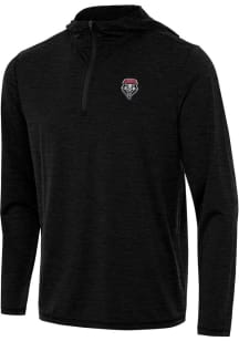 Antigua New Mexico Lobos Mens Black Tidy Long Sleeve Qtr Zip Pullover