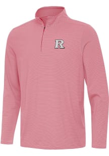 Antigua Rutgers Scarlet Knights Mens Red Twine Long Sleeve Qtr Zip Pullover