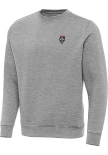 Antigua New Mexico Lobos Mens Grey Victory Long Sleeve Crew Sweatshirt
