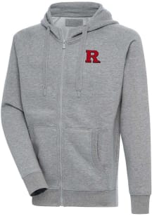 Antigua Rutgers Scarlet Knights Mens Grey Victory Big and Tall Light Weight Jacket