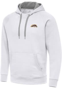 Antigua Western Michigan Broncos Mens White Victory Long Sleeve Hoodie