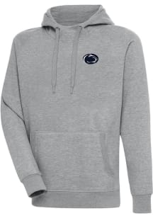 Antigua Penn State Nittany Lions Mens Grey Victory Big and Tall Hooded Sweatshirt