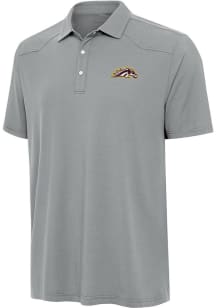 Antigua Western Michigan Broncos Mens Grey Western Short Sleeve Polo