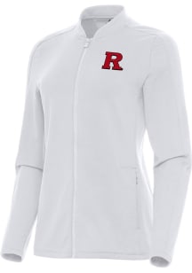 Antigua Rutgers Scarlet Knights Womens White Continual Light Weight Jacket