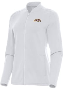 Antigua Western Michigan Broncos Womens White Continual Light Weight Jacket