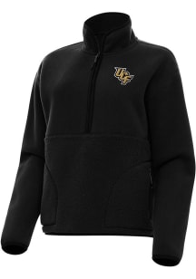 Antigua UCF Knights Womens Black Figure Qtr Zip