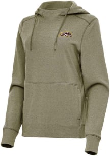 Antigua Western Michigan Broncos Womens Olive Justice Hooded Sweatshirt