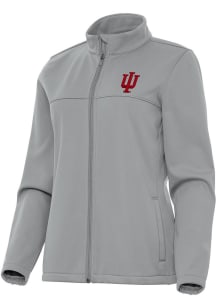 Antigua Indiana Hoosiers Womens Grey Links Light Weight Jacket