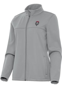 Antigua New Mexico Lobos Womens Grey Links Light Weight Jacket
