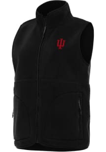 Antigua Indiana Hoosiers Womens Black Nostalgic Vest