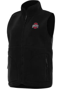 Antigua Ohio State Buckeyes Womens Black Nostalgic Vest
