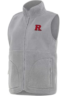 Antigua Rutgers Scarlet Knights Womens Grey Nostalgic Vest