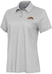 Antigua Western Michigan Broncos Womens White Rings Short Sleeve Polo Shirt